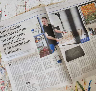 textuuri interview in Kouvolan Sanomat