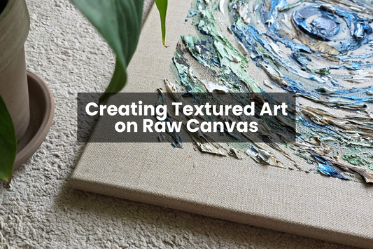 How to Use Raw Canvas for a More Organic Textured Art Background