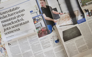 textuuri interview in Kouvolan Sanomat