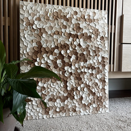 Beige Dots (55x46 cm)