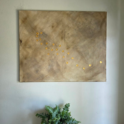 Gold Dots (100x81 cm)