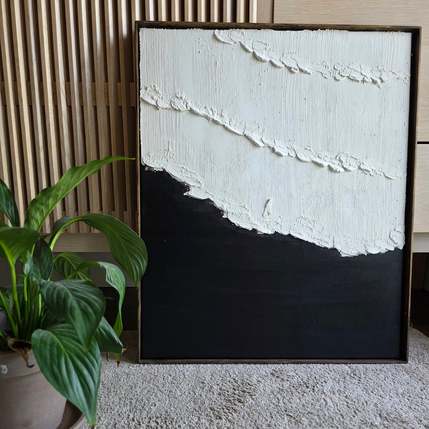 Moonlight Waves (61x50 cm) framed