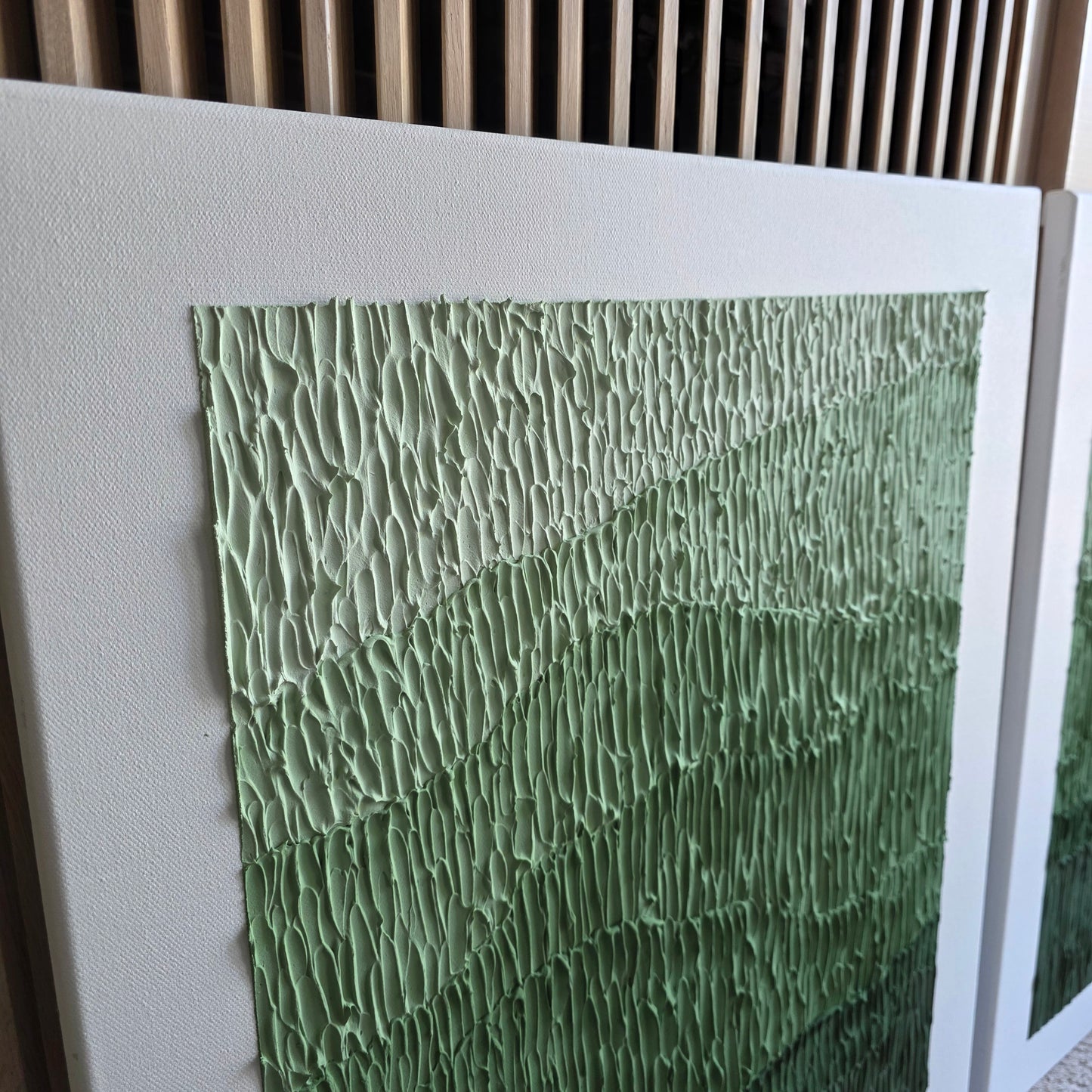 Moss Duo (61x50 cm, two paintings)