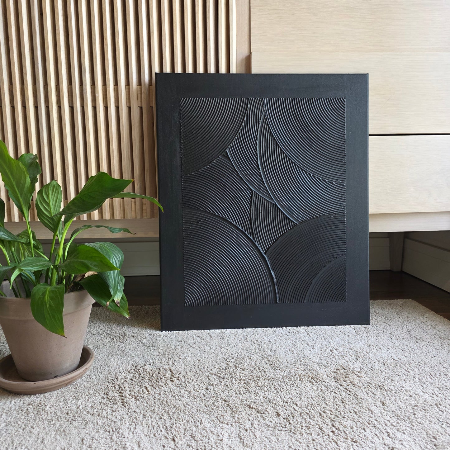 Overlapping Arches, black (55x46 cm)