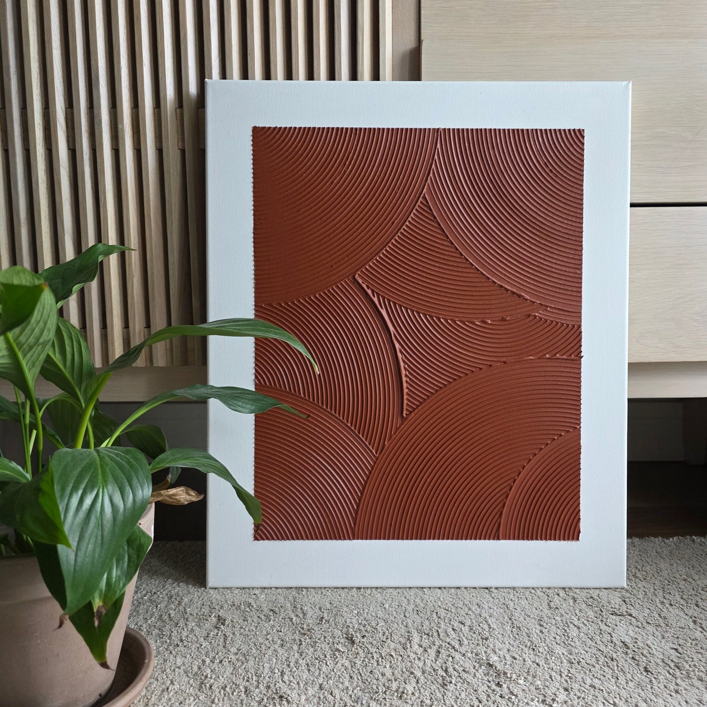 Overlapping Arches, terracotta (55x46 cm)