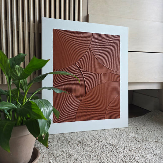 Overlapping Arches, terracotta (55x46 cm)