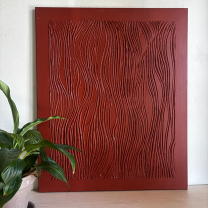 Ridged Bark (73x60 cm), terracotta