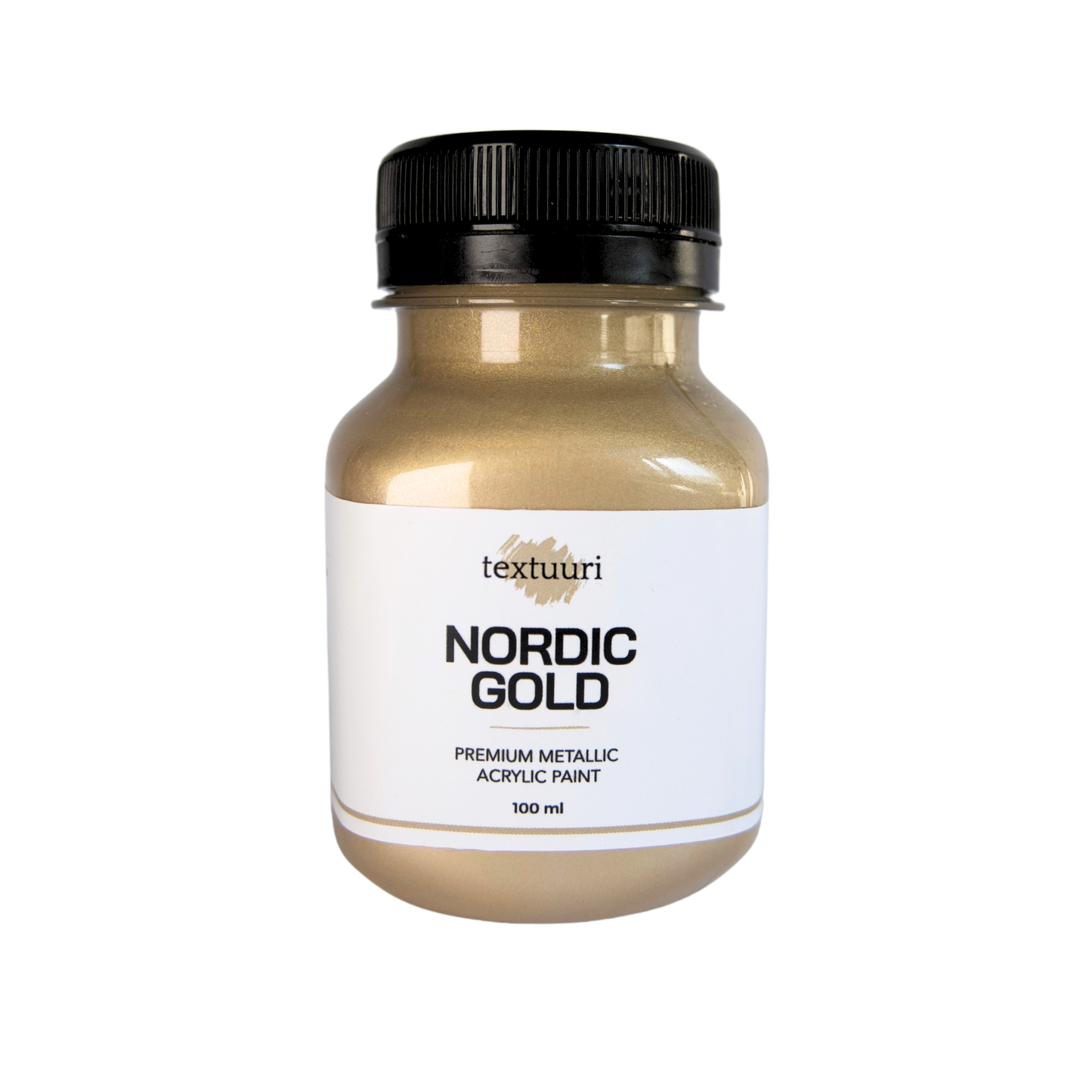 textuuri Nordic Gold - Premium Metallic Acrylic Paint 100 ml