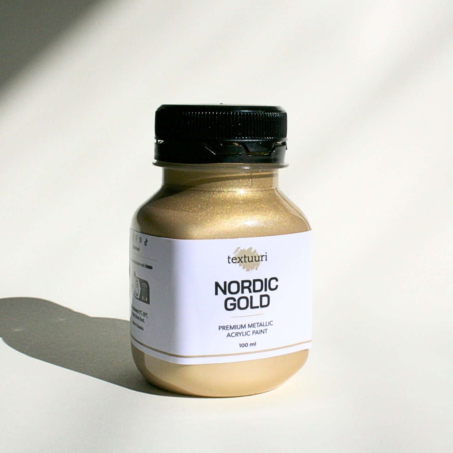textuuri Nordic Gold - Premium Metallic Acrylic Paint 100 ml